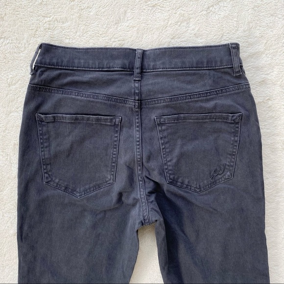 Express High Rise Bell Crop Gray Jeans size 2 - Picture 7 of 10